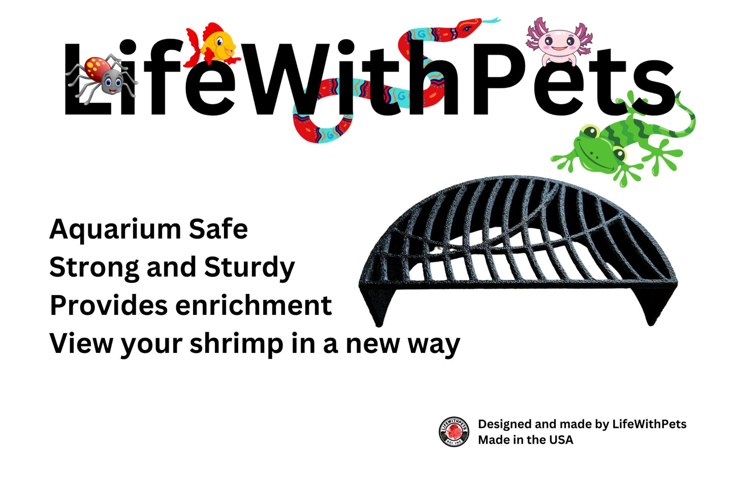 Lifewithpets Shrimp Halfmoon Hide Shrimp Cave