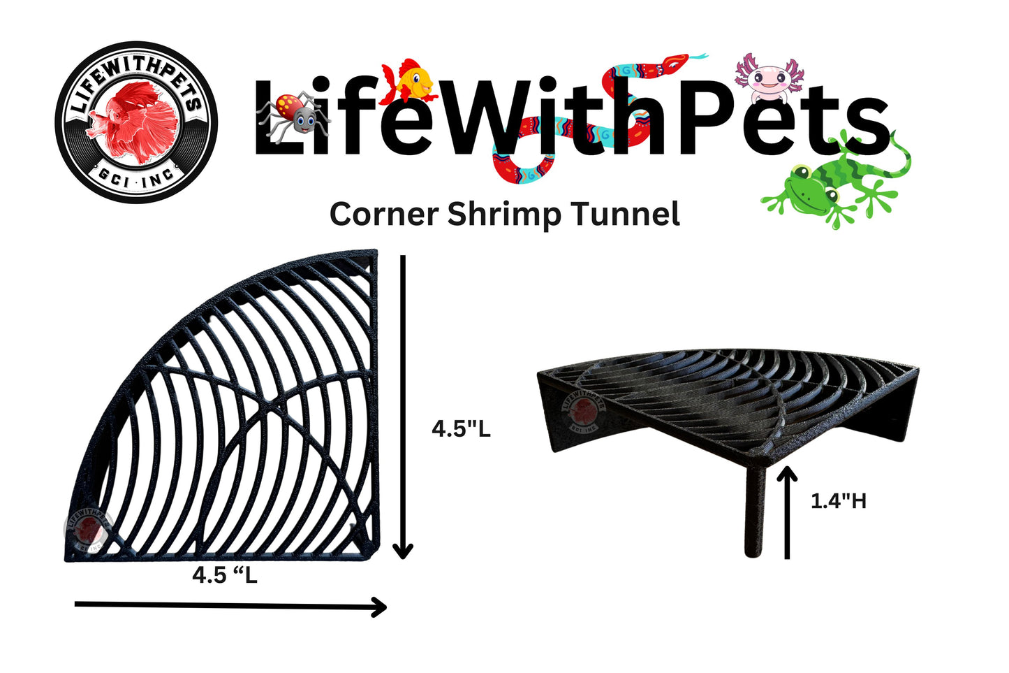 Corner Shrimp Hide Corner Shrimp Tunnel Free Shipping