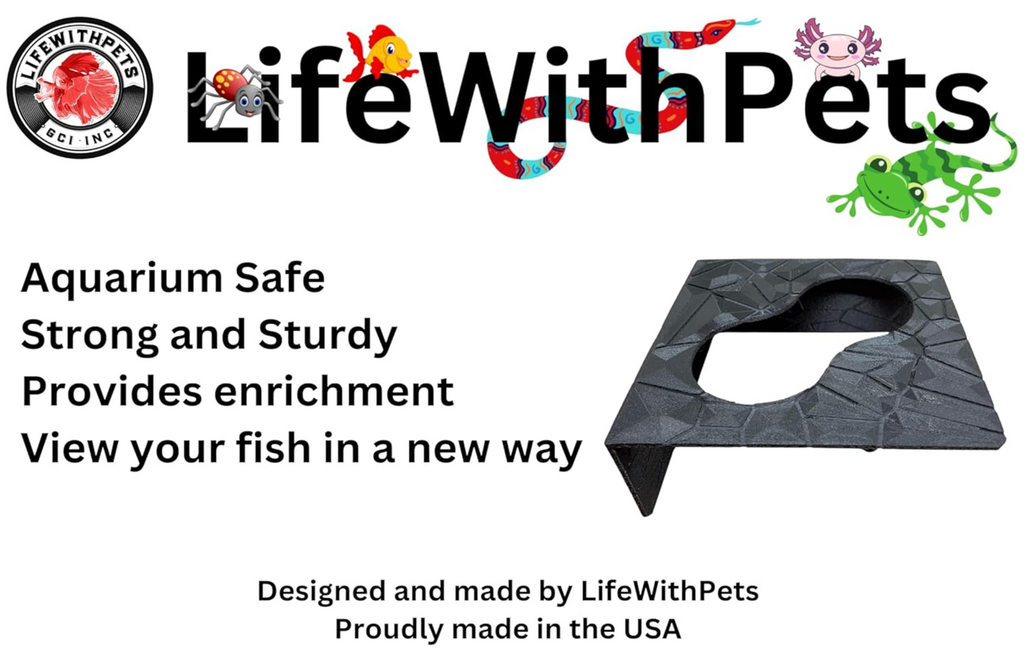 Aquarium/Terrarium Fish and Reptile Hide Free Shipping