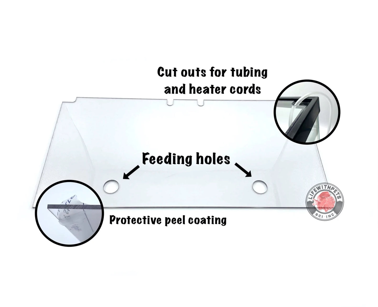 Lifewithpets 10 Gallon Aquarium Lid (Tank NOT Included)